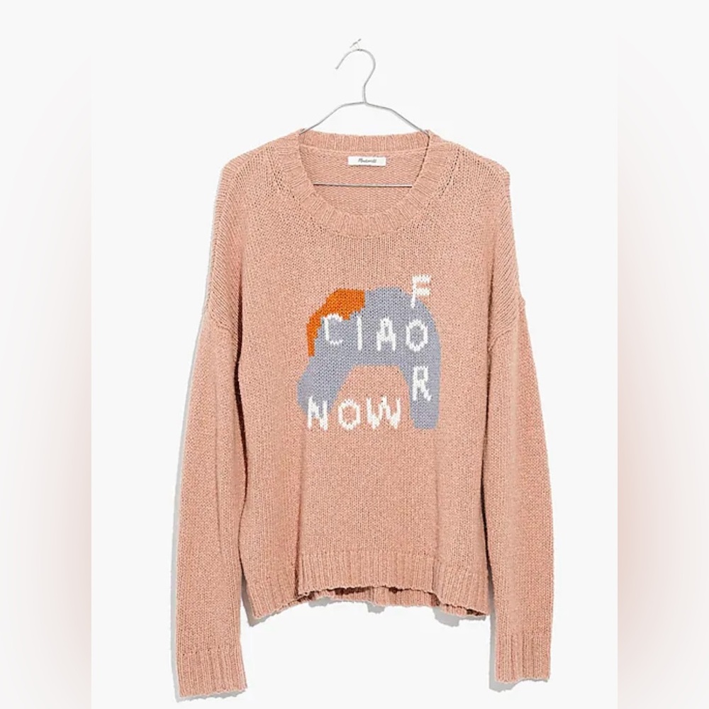NWT Madewell knit sweater “Ciao for Now”